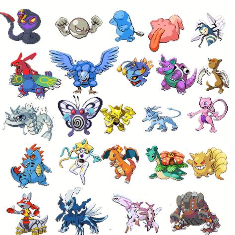 pokemon sprite gallery|list of pokemon sprites gallery.